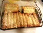 enchiladas coming out of the oven